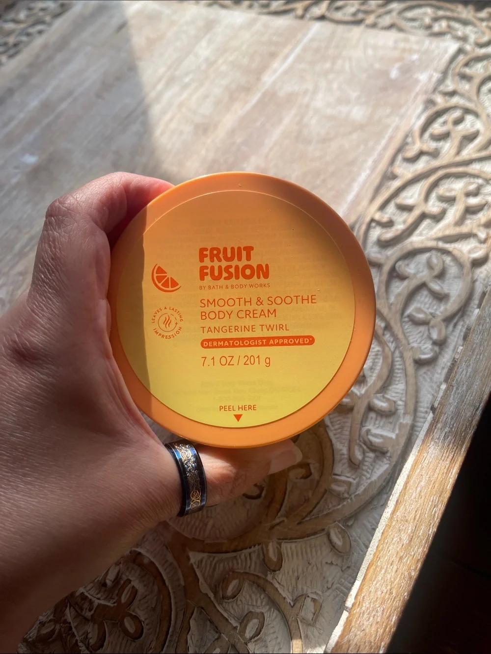 Bath & Body Works Fruit Fusion Tangerine Twirl Body Cream - Orange Yellow